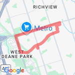 By Steves house route map