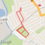 St James Park 3 route map