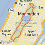 Central Park run route map