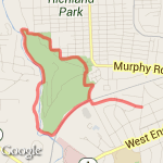 8 Mile Out and Back route map