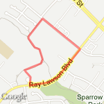 Brampton SuperWalk route map