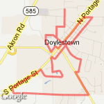 6 mile run in Doylestown route map