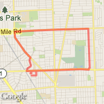 6 Miles route map