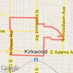 Jefferson Geyer Loop route map