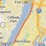 West Side Training Route  route map