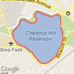 chestnut hill - around the lake route map