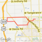 Jeffs Doty  route map