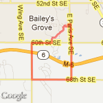 Hanna Lake route map