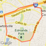 3 Mile w/warm up route map