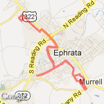 My 10 mile run route map