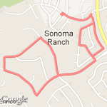 Sonoma ranch 3 mile loop from home route map