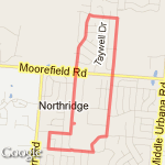 Northridge 5K route map