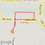 4-Mile Cert (abr.) route map