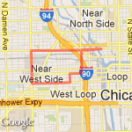 West Loop 4 Mile Run route map