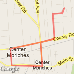 Thru the town! route map