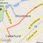 shortened pen route map