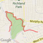 5 Mile Out and Back. route map