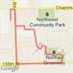 4.17 miles route map