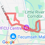 5km route map