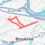 4.5 mile Brookline route map