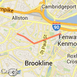 3 mi brookline route map