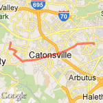 Chalfonte Drive to MSJ & Back route map