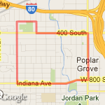 5K Practice  route map