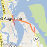 St. Augustine route map
