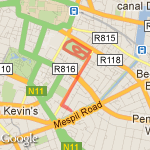 Merrion Park route map