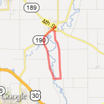 Bone to Gimps 6 1/4 route map