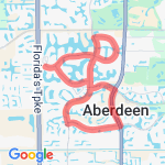 7 mile W Lake Worth Run route map