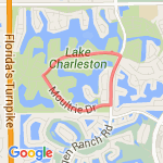 2 mile W Lake Worth  route map