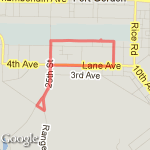4-Mile Cert (abr.) route map