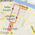 Downtown 5 miles route map