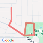Barlow route map