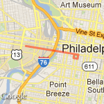 Run to Penn and around park route map