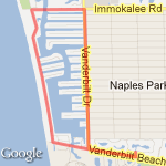 Vanderbilt Dr Loop route map