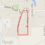 Normal Run route map