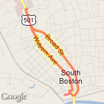 Cinderella Dash 5k route map