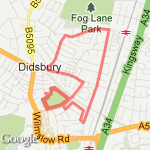 didsbury 5km route map