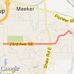 Wildwood straight route map