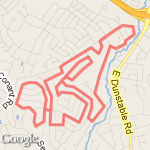 6 mile run neighborhood route map