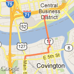 Main Strasse route map