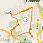 High school loop route map