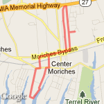 Chichester to lake back route map