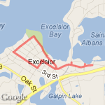 Excelsior walk route map