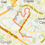 arbour lake run route map