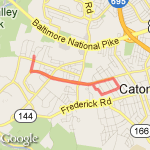 Catonsville Loop route map