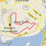 West End Loop route map