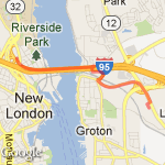 Alternate Bridge Run route map